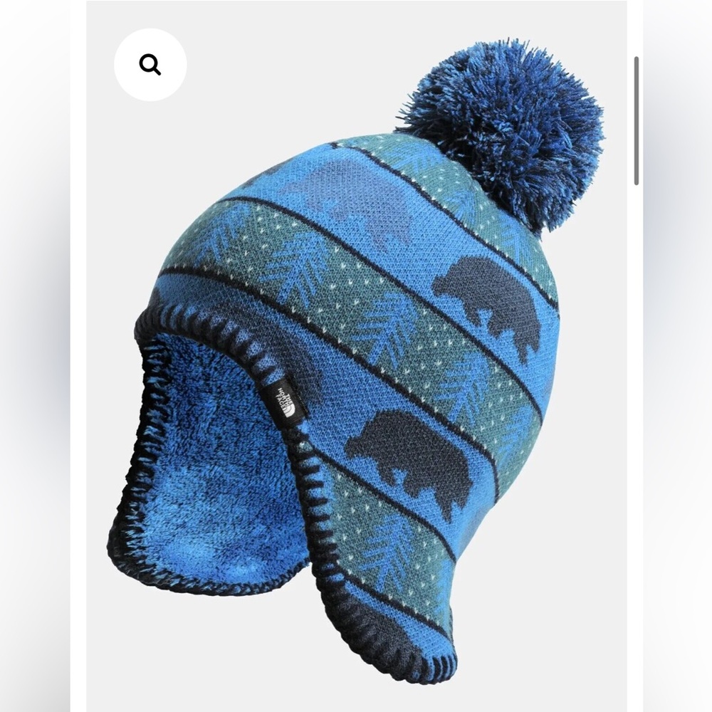 THE NORTH FACE HAT LITTLES FAROE BEANIE CLEAR LAKE BLUE, Infant